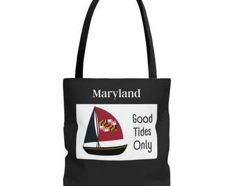 Maryland Sailboat Tote Bag