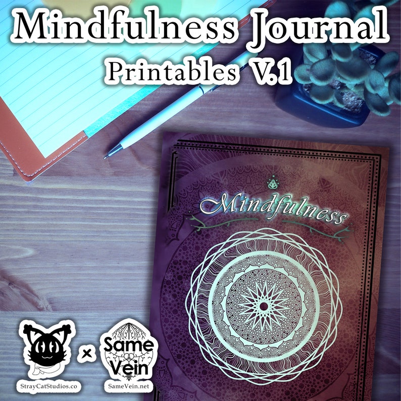 Mindfulness Journal Printable Pages Volume 1 Daily Check-in for Mental ...