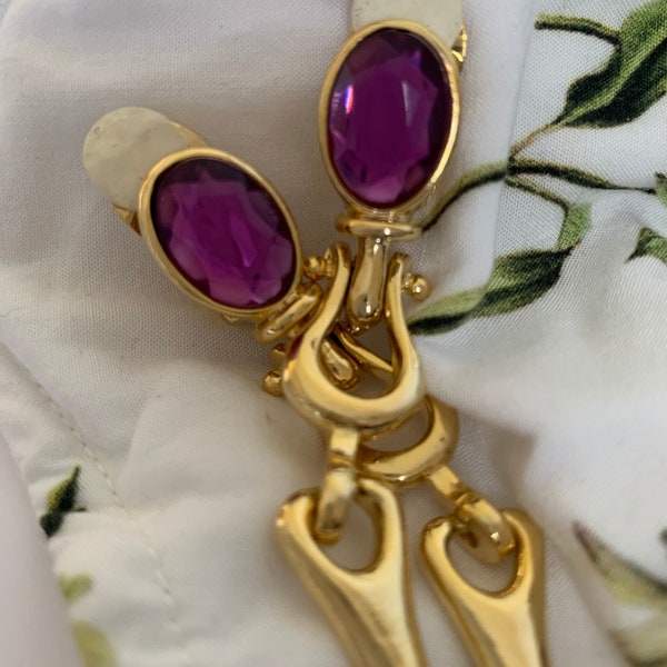 Paolo Gucci violet or white gold earrings