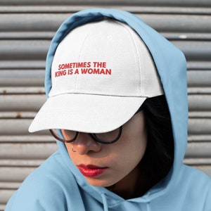 Gorra de béisbol bordada con la bandera de EE. UU., gorra de béisbol bordada con la bandera de EE. UU., gorra de béisbol de sarga ajustable unisex con la bandera de EE. UU., gorra de empoderamiento femenino