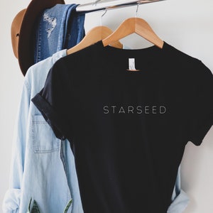 Starseed shirt Lightworker Star origins magical gift Pleiadian Arcturian Indigo Crystal Rainbow Atlantis Leumerian Simple Design Unisex Plus