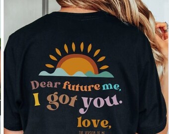 Self Love Shirt Retro Affirmation Shirt Sunset Shirt Mental Health Matters Inspirational Shirt Motivational Tee Positive Thoughts Kindness