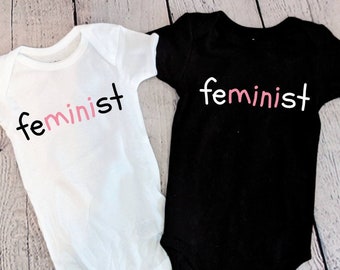 Little Feminist Baby Onesie Little Feminist Shirt Mini Feminist Infant Bodysuit Feminist Shirt Girl Power Kids Shirt Activist Shirt
