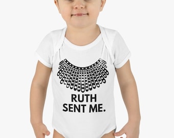 RBG Dissent Kraag Baby Onesie Notorious RBG Shirt Ruth Stuurde Me Ruth Bader Ginsburg Shirt Infant Bodysuit Mini Feministisch Shirt