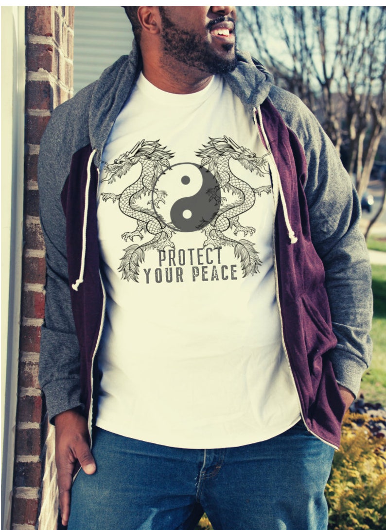 Yin and Yang Shirt Dragon Aesthetic Shirt Yin Yang Spiritual Etsy