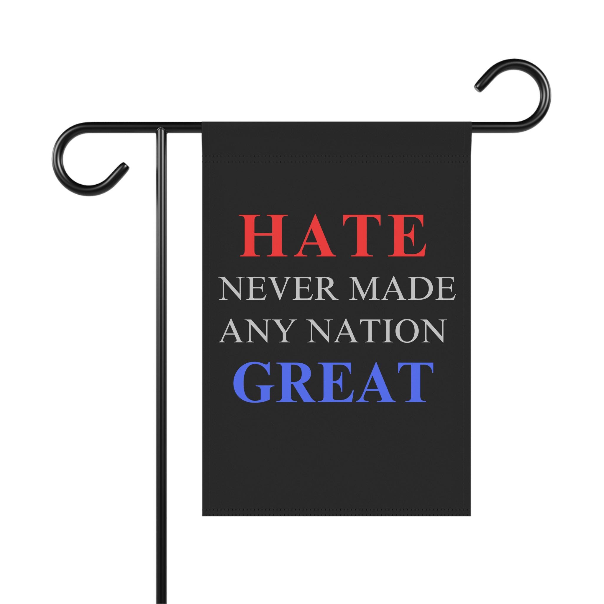 Carlorm Gartenflagge „Hate Won't Make Us Great“ – 30,5 X 45,7 Cm, Doppelseitig, Humorvolles Outdoor-Banner