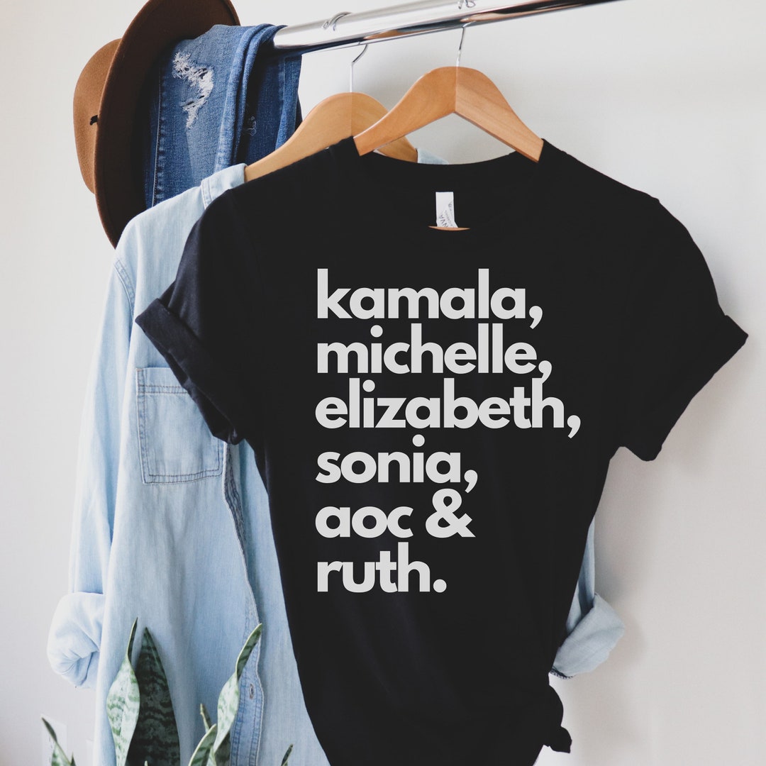 Badass Feminist Political Icon Shirt Kamala Michelle Elizabeth - Etsy