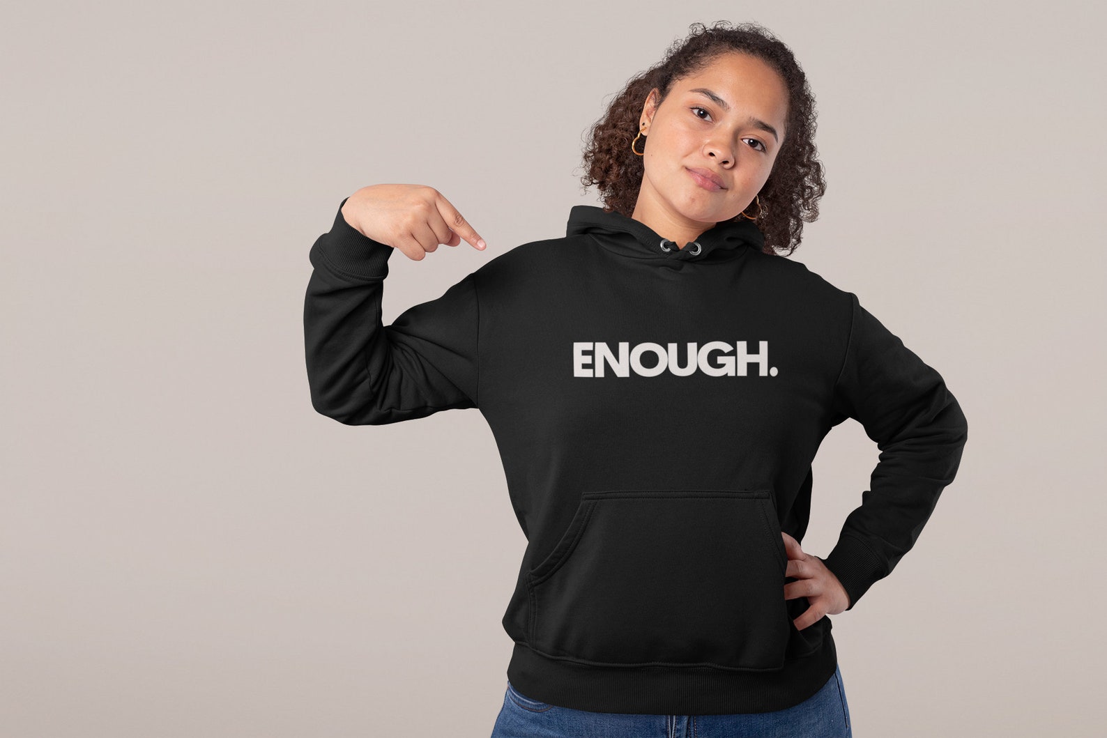 beautiful enough hoodie