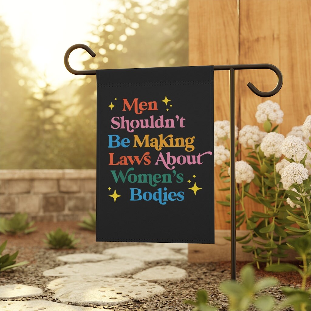 My Body Choice Gartenflagge Feminismus - Doppelseitig, Wetterbeständig, 33x47 Cm, Made In USA