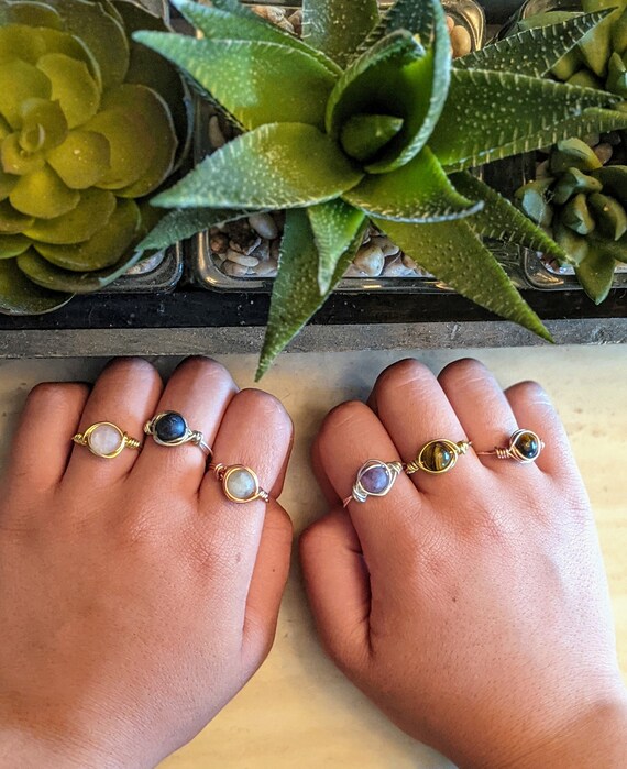 Handmade wire rings deals