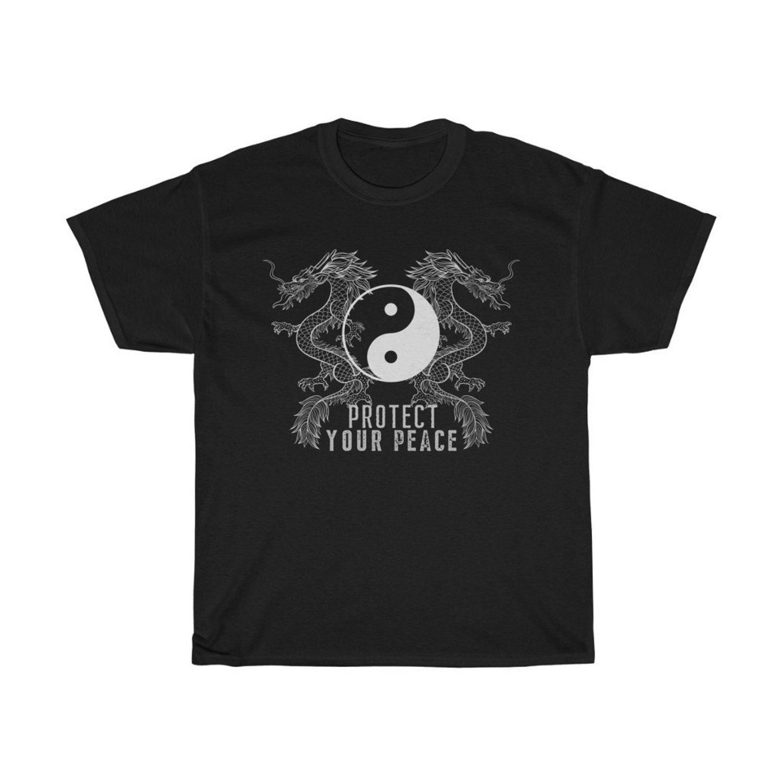 Yin and Yang Shirt Dragon Aesthetic Shirt Yin Yang Spiritual Etsy
