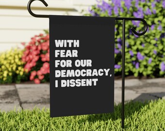 Dissent Anti Trump Garden Flag Political Garden Banner Liberal Yard Flag FDT Sign Outdoor Decor Sotomayor Protest Sign Vive la resistance