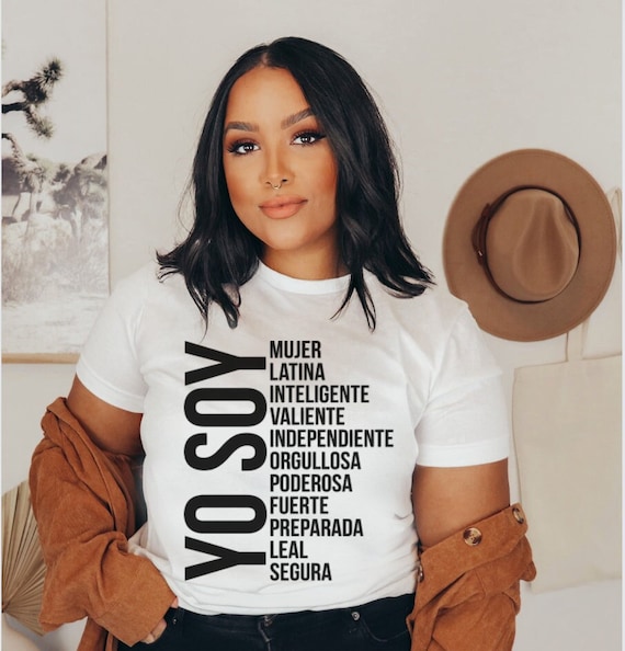 Chemise Latina habilitee Chemise Latina eduquee Chemise Reina Chemise Espagnole Latina AF Poderosa Latina Pride Femme Autonomisation Hispanique Girl Power Etsy France