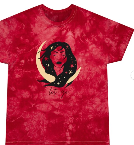 Witchy Clothes Tie Dye Tshirt Witchy Woman Let Go Hippie Shirt