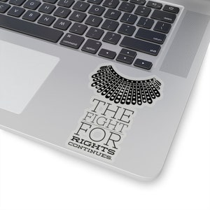 Ruth Bader Ginsburg Sticker Notorious RBG Sticker Decal Nasty Woman Laptop Sticker Feminist Sticker Feminism Gift Kiss Cut