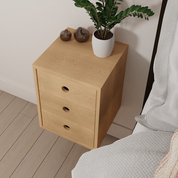 Narrow Bedside Table Etsy