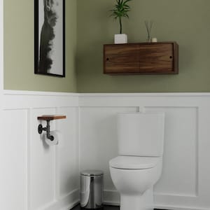 Floating Bathroom Storage Cabinet with Sliding Doors, Vanity, Console, Bathroom Floating Shelf, Bath Wall Decor