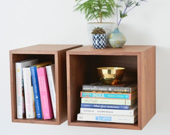 Floating Cookbook Shelf / Kitchen Storage Cabinet