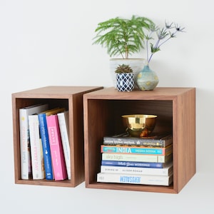 Floating Cookbook Shelf / Kitchen Storage Cabinet