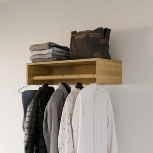 Closet Hanger in White Oak