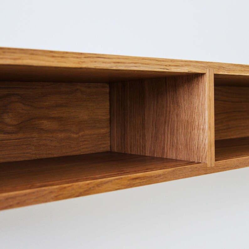 Floating Media Console Table with Sliding Doors in Solid White Etsy