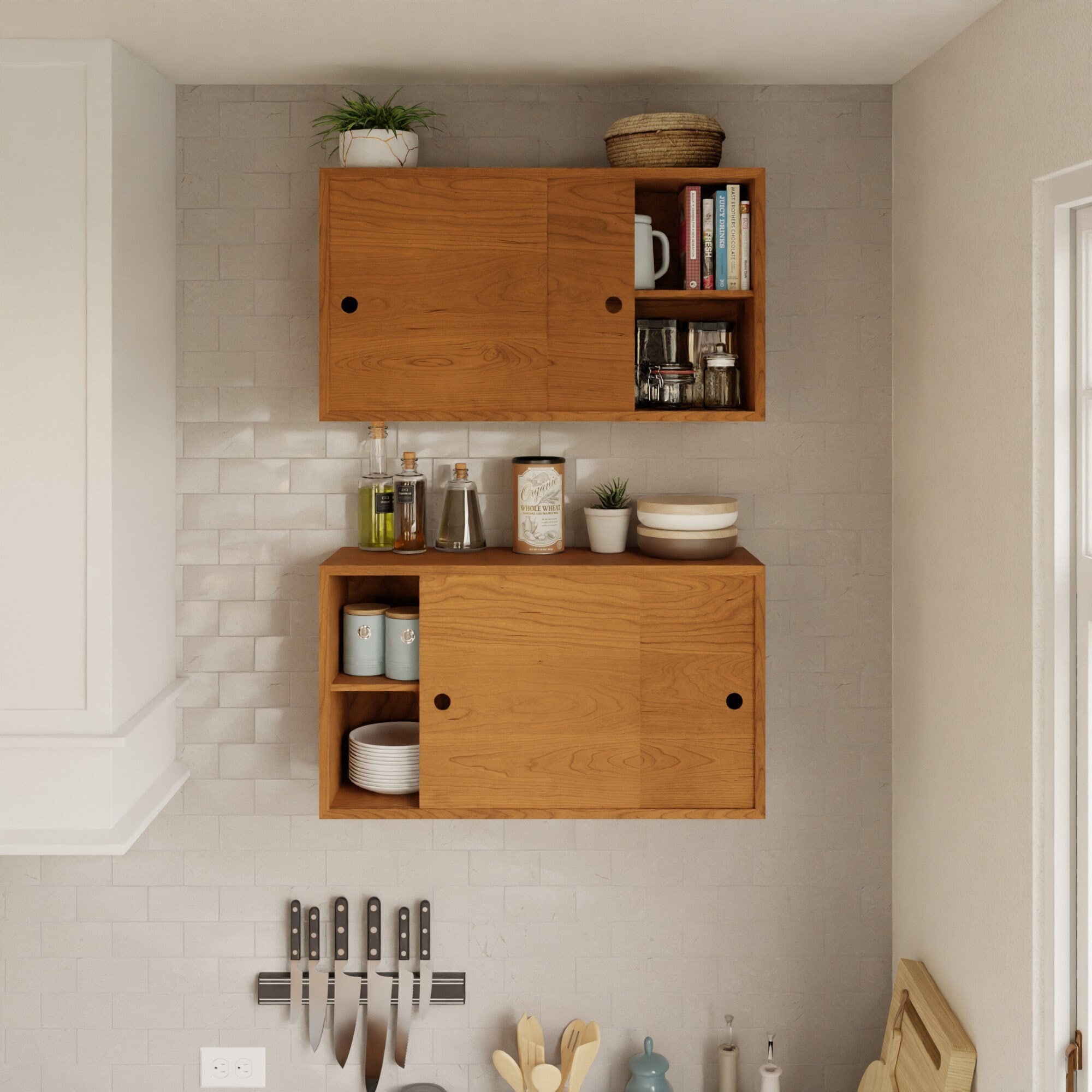 Wall storage cabinets sale with sliding doors