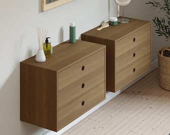 White Oak Floating Dresser