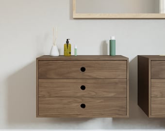 Walnut Floating Dresser