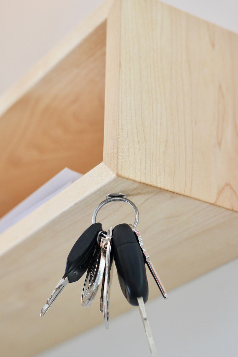 Entryway Organizer / Floating Shelf With Key Hooks in Etsy