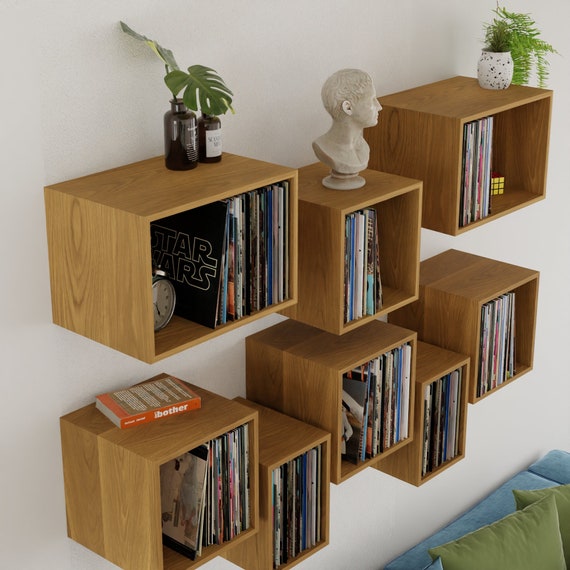 TOO WOOD Record Shelfオーク paddlers coffee Record Shelf (Flush Mounted) Long – TOO WOOD