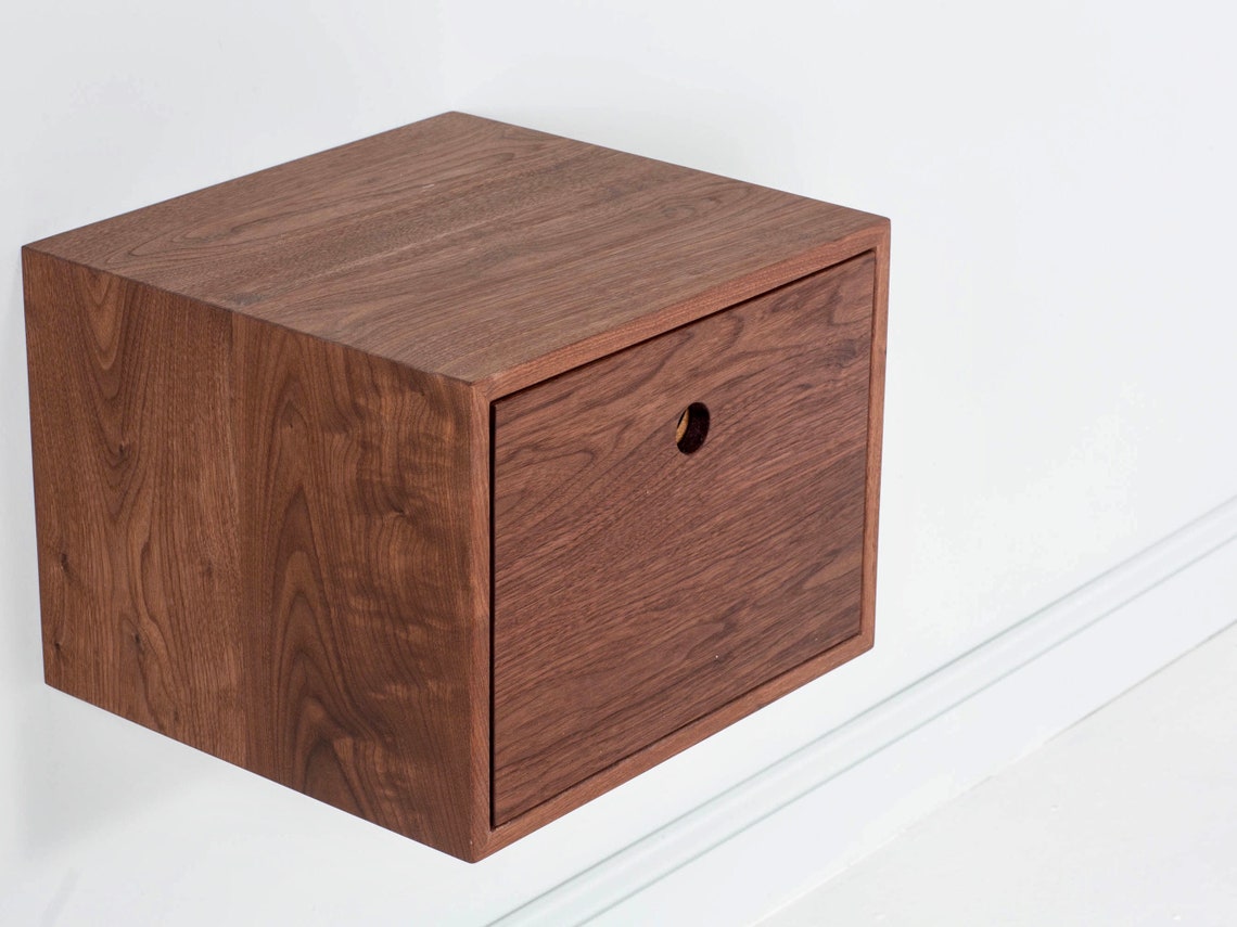 Floating File Built in Solid Walnut Etsy