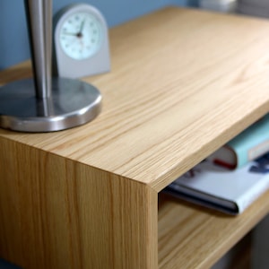 Solid White Oak Floating Nightstand image 5