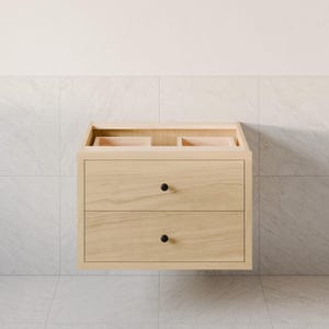 Bathroom Vanity Cabinet with Two Drawers in Maple