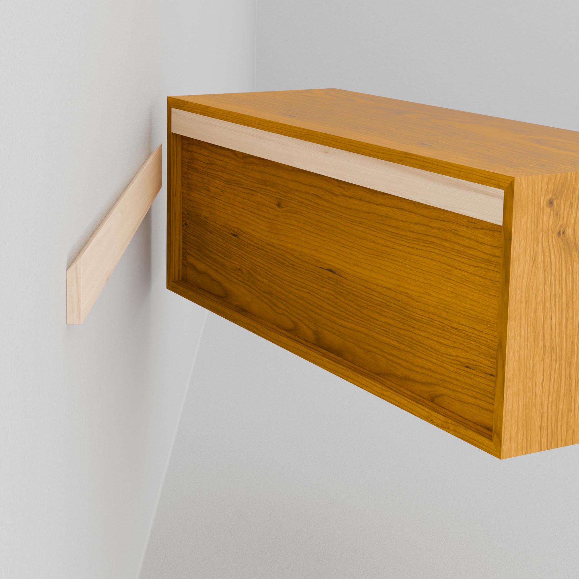Solid Cherry Floating Display Case, Shelf Bookcase - Etsy