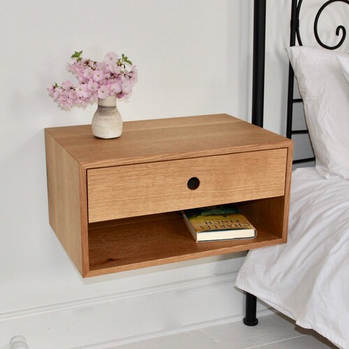 Floating Nightstand With Drawer Etsy