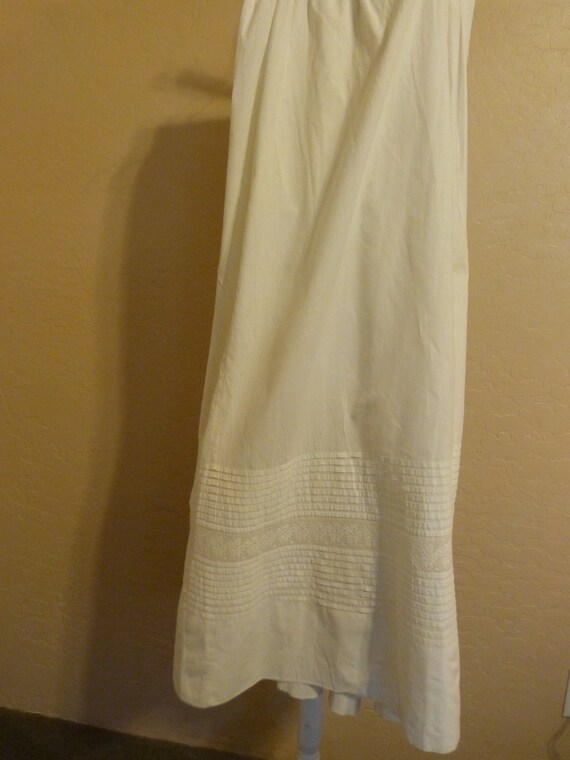 Vintage White Cotton Petticoat - image 2