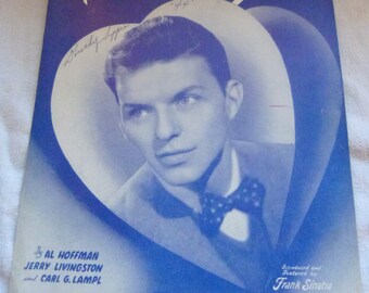 Vintage Sheet Music "Close To You"  Frank Sinatra 1943