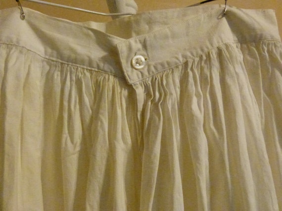Vintage White Cotton Petticoat - image 5