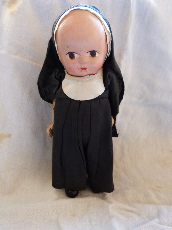 antique nun doll