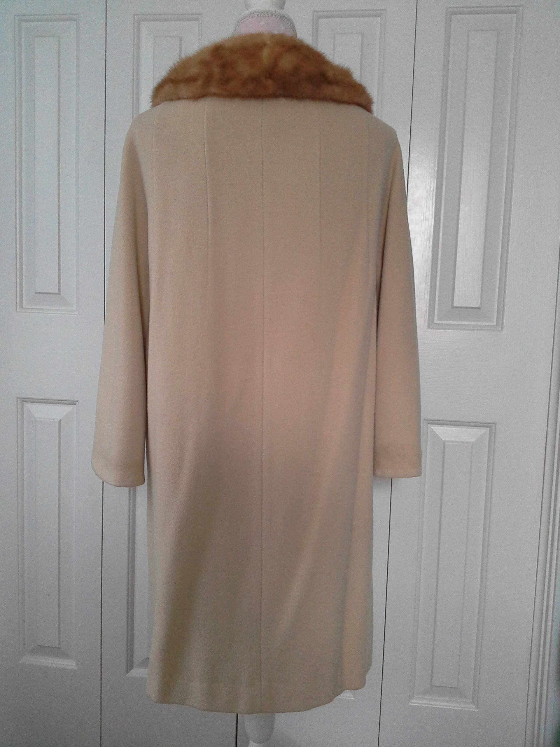M&S Pale Pink Wool Cashmere Coat With Faux, 56 OFF