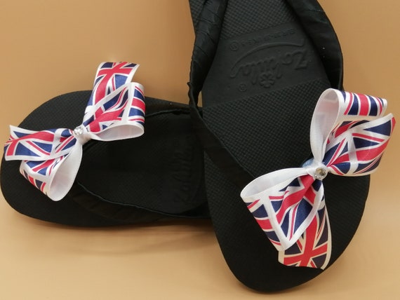 Union Jack Flag Ladies Flip-flops 