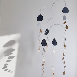 Interior Mobile Grey & Cream - Kinetic Mobile #19 Paper made