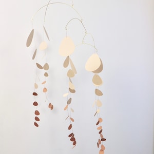 Delicate Paper Kinetic Mobile #21 - Brown Neutral Colors