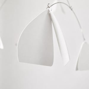 Kinetic Mobile butterflies in yellow or pink, thick cardstock