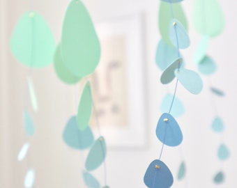 Mint en blauwe eucalyptus kinetische mobiel