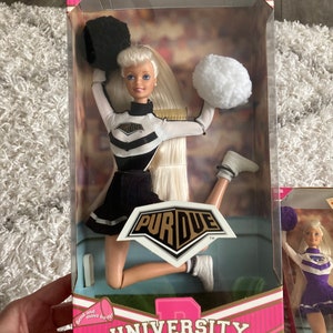 Vintage University of Purdue Barbie 1996 Cheerleader Barbie New in