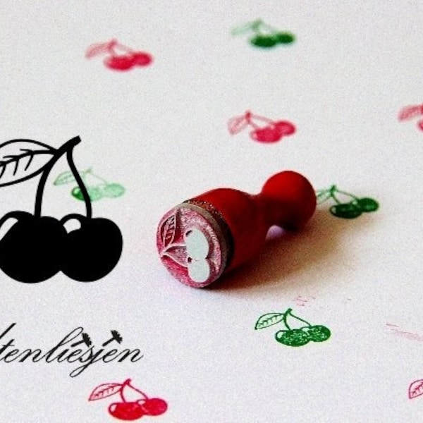 Stempel mini kersen fruit 12 mm mini stempel