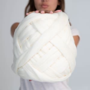 Wolle Chunky Garn, 100 % Merinowolle. Chunky stricken. Ideal für klobige Stricke, Arm stricken, Chunky häkeln, Roving, Weben. 45 Farben