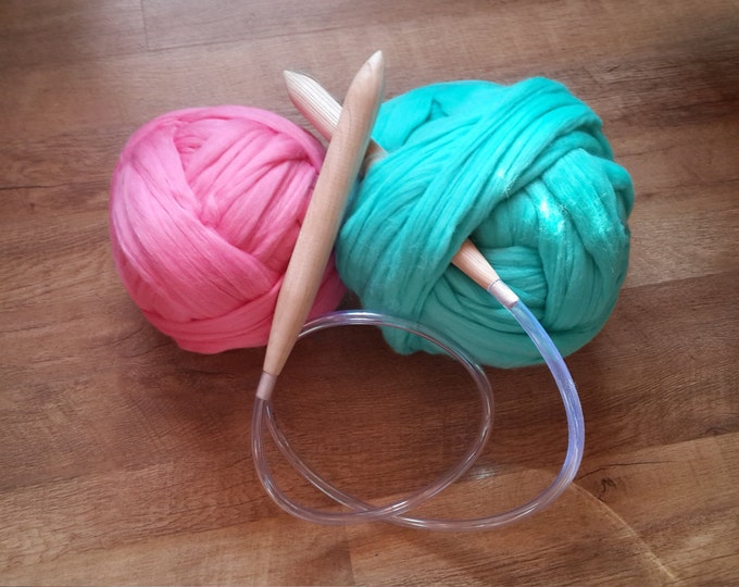 Chunky Knit Yarn 23 Microns Merino Wool Giant Yarn Knitting Etsy