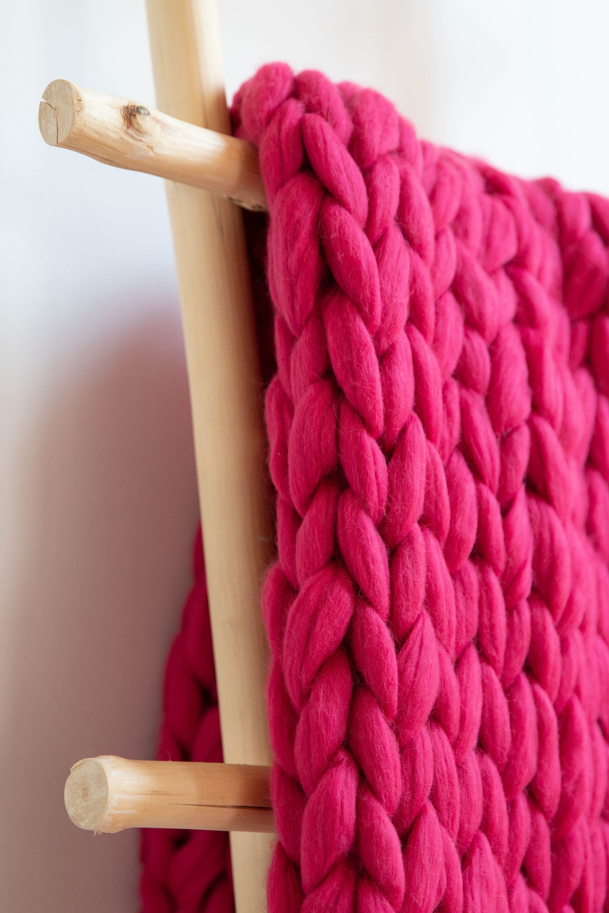 Chunky Throw Bulky Blanket 100 Merino Wool Giant Blanket Etsy